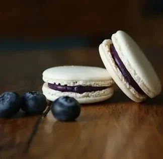 Macaron myrtille